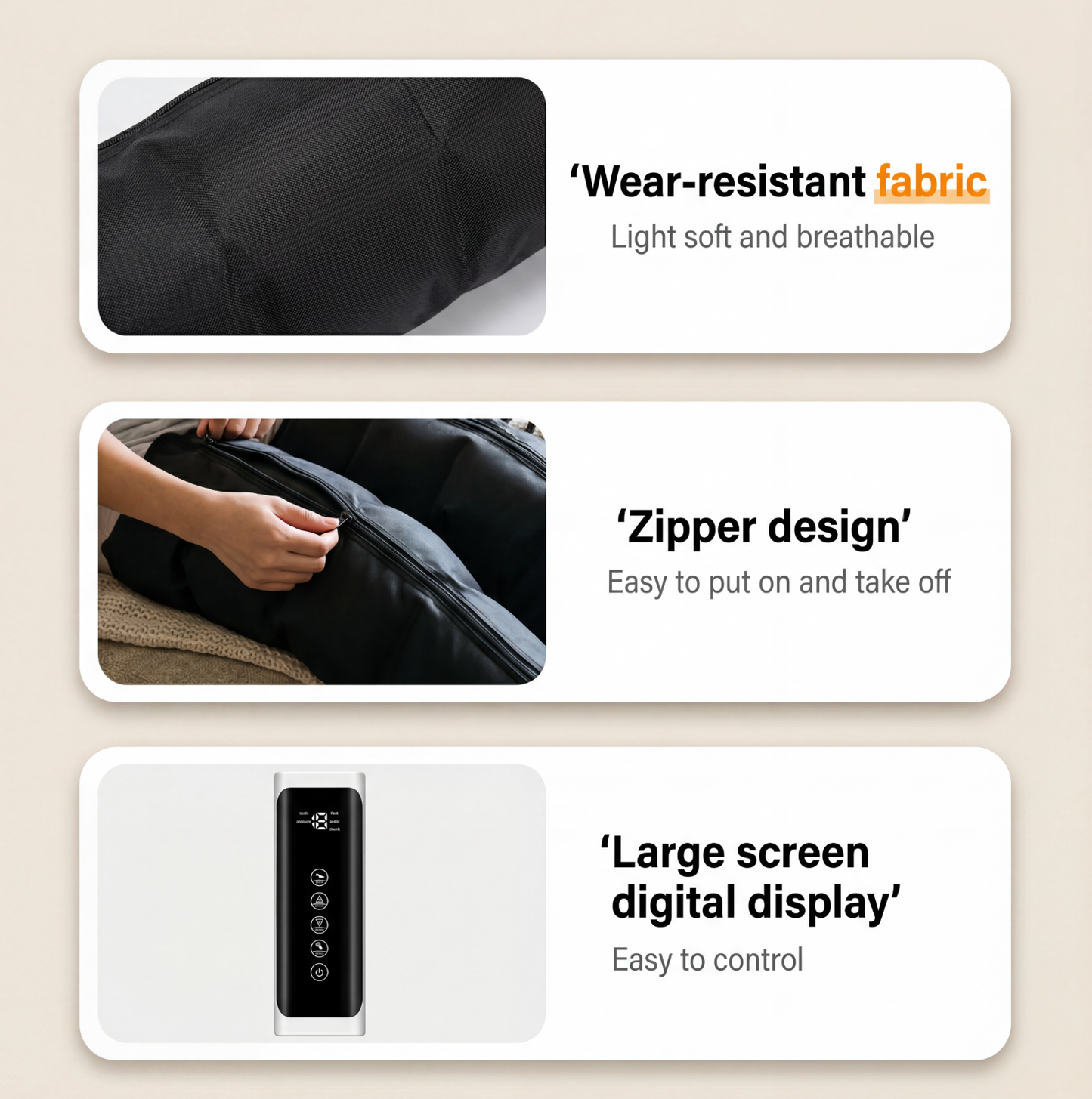 Kompressionsmassagegerät - Komplettbeine 360° 