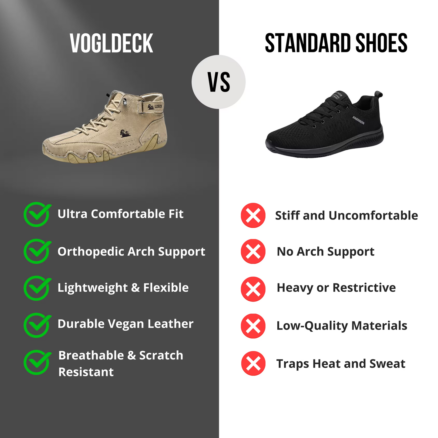 VoglDeck — Elegant shoes designed to relieve 