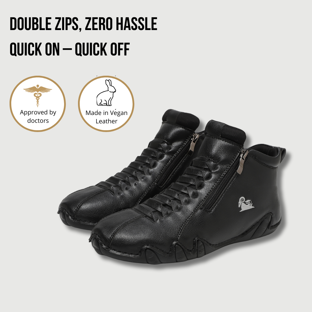 VogBeck 2.0 – Ανατομικά Παπούτσια Αναπνεύσιμα με Διπλό Φερμουάρ Άνεσης 